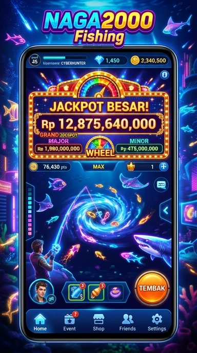 Layar utama naga2000 — antarmuka bersih setelah instalasi